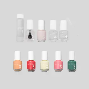 Spring Fling Mini Flight and Prima Ballerina Mini Kit, Fingernails and Toenails, Professional Nail Care System, Long-Wear Chip-Resistant Formula, 10-Piece Bundle, 0.93 fl oz Total.