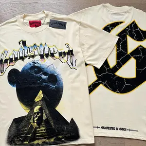 Casual God-speed Foreign Tshirt Trade Rock Band Retro Washing Short Sleeve T-Shirt Casual Loose Men Women