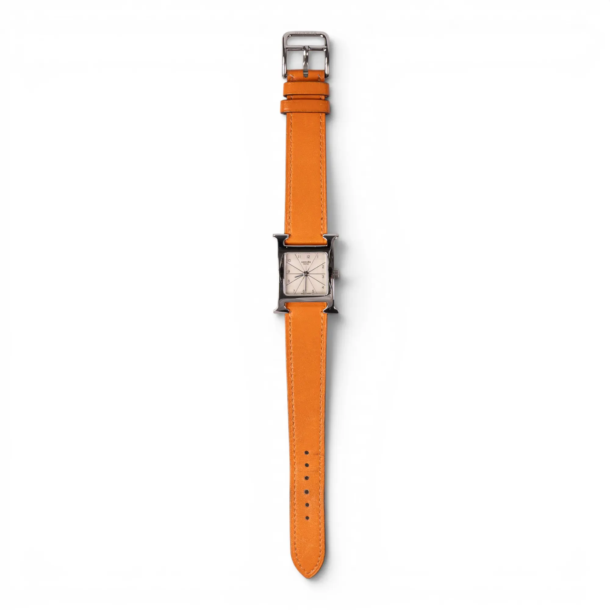 Hermes H Watch Orange Leather H26060021