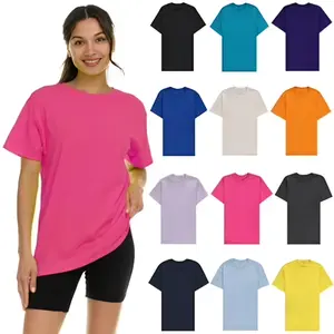 Gildan G640L Women's Fitted Softstyle Tee Slim Fit Crew Neck Moisture-Wicking Summer Fashion Dad T-Shirt