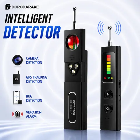 Hidden Camera Detector, GPS Tracker Detector, RF Signal Scanner, Portable Signal Detection Device for Hotel, Airbnb, Office, Home, Car and Travel, Privacy Protection, Wireless Signal Finder, Camera Detection, Personal Security Device