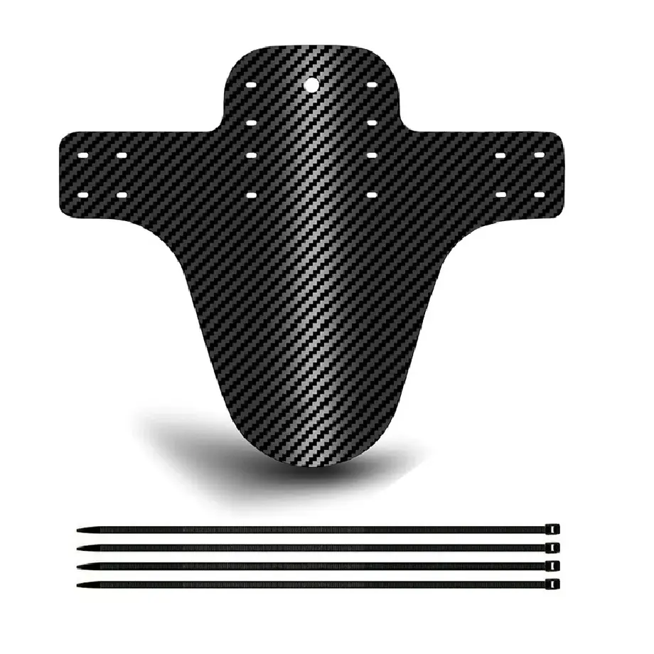 5Pcs/set Bicycle Fender Mountain Carbon Pattern Bike Mud Guard for Front Rear Wheel Mudguard Ultralight Cycling MTB Fender Bicycle Accessories Bicycle Parts