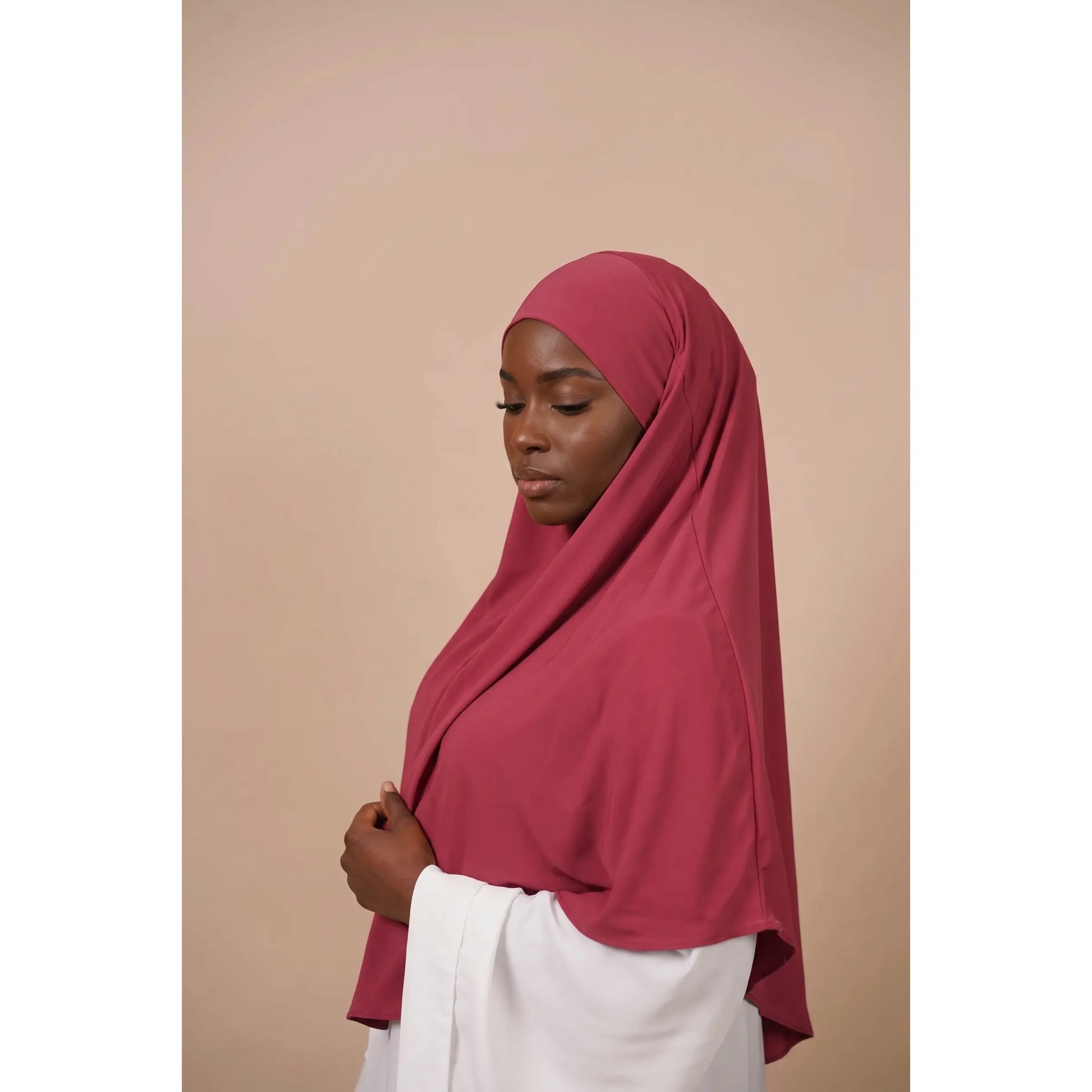 Velvet Rose  Luxury Crystal Hemp Khimar