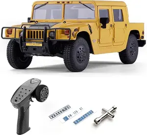 FMS 1/12 RC Crawler HMMWV H1 Alpha  RS 2-4WD Model Car RC Car Mdel Hobby RC Offroad Crawler RC Car Remote Control Car Collection Model with LED Lights for 14+Adults