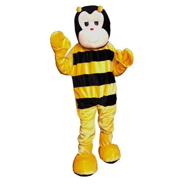 212 MAIN Adult Bumble Bee Cheerleader Mascot Costume - 1 Size Fits Most, Jumpsuit with Attached Mitts, for Cheerleading, Outdoor Activities