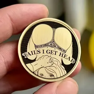 1pc Personalized Coin Memorial Medal, Dual-Sided Relief Sculpture, Collectible Art Craft, Gift for Friends, Unique Keepsake