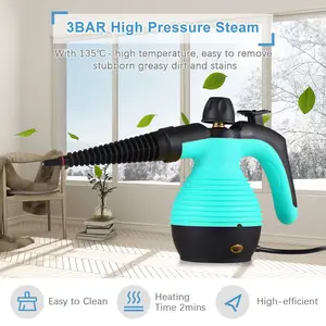 Portable Handheld Steam Cleaner 1050W Multifunctional High Temperature Pressurized Steam Cleaning Machine with 9PCS Accessory for Kitchen Sofa Bathroom Car Window