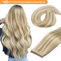 #P18A/613A Dark Blonde Highlighted Bleach Blonde