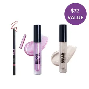 Cosmic Affair Radiant Glossy Lip Kit – Clear & Shimmer Lipgloss Set