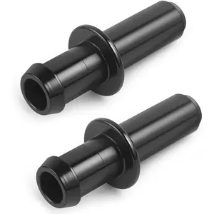Power Brake Booster Upgraded Vacuum Hose Connector Aluminium 2Pcs