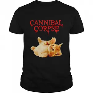 Cat CANNIBAL CORPSE Logo T-Shirt US Size: S-6XL, All Colors, Gift for Women Men, Made In USA, 100% cotton, Classic Fit, Unisex T-Shirt