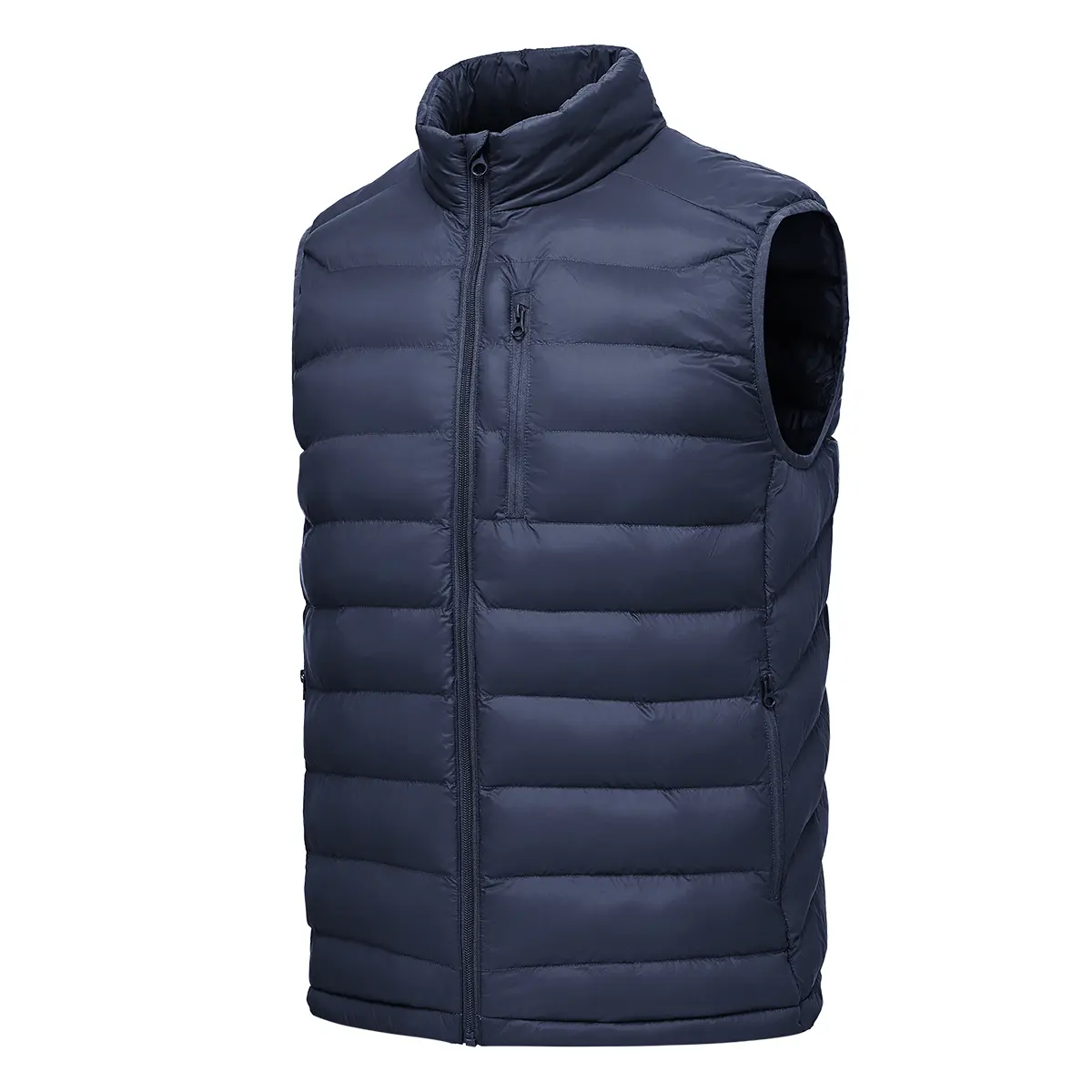 GOPUNE Men's Puffer Vest Lightweight Outerwear Winter Warm Outdoor Hiking Casual Vest with 5 Pockets