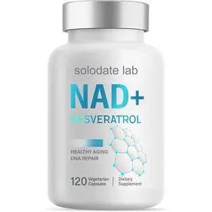 NAD+ & Resveratrol Supplement 1000mg –  120 Capsules, Supports Healthy Aging, Energy Production & Antioxidant Defense, Non-GMO & Vegan