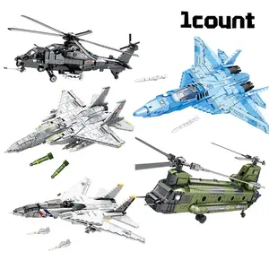Military Jet Building Blocks Toy, 1 Box Stealth Fighter Jet Transport Plane Blocks Kit, Creative Blocks Ornaments, Gift for Friends & Lovers