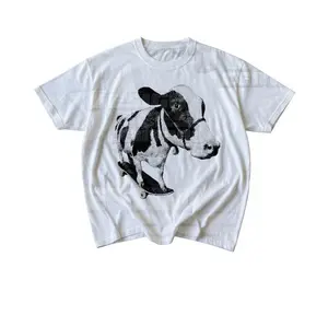 Cow On Skateboard T-Shirt, Funny Animal Meme Shirt, Skateboarding Tshirt Menswear Top