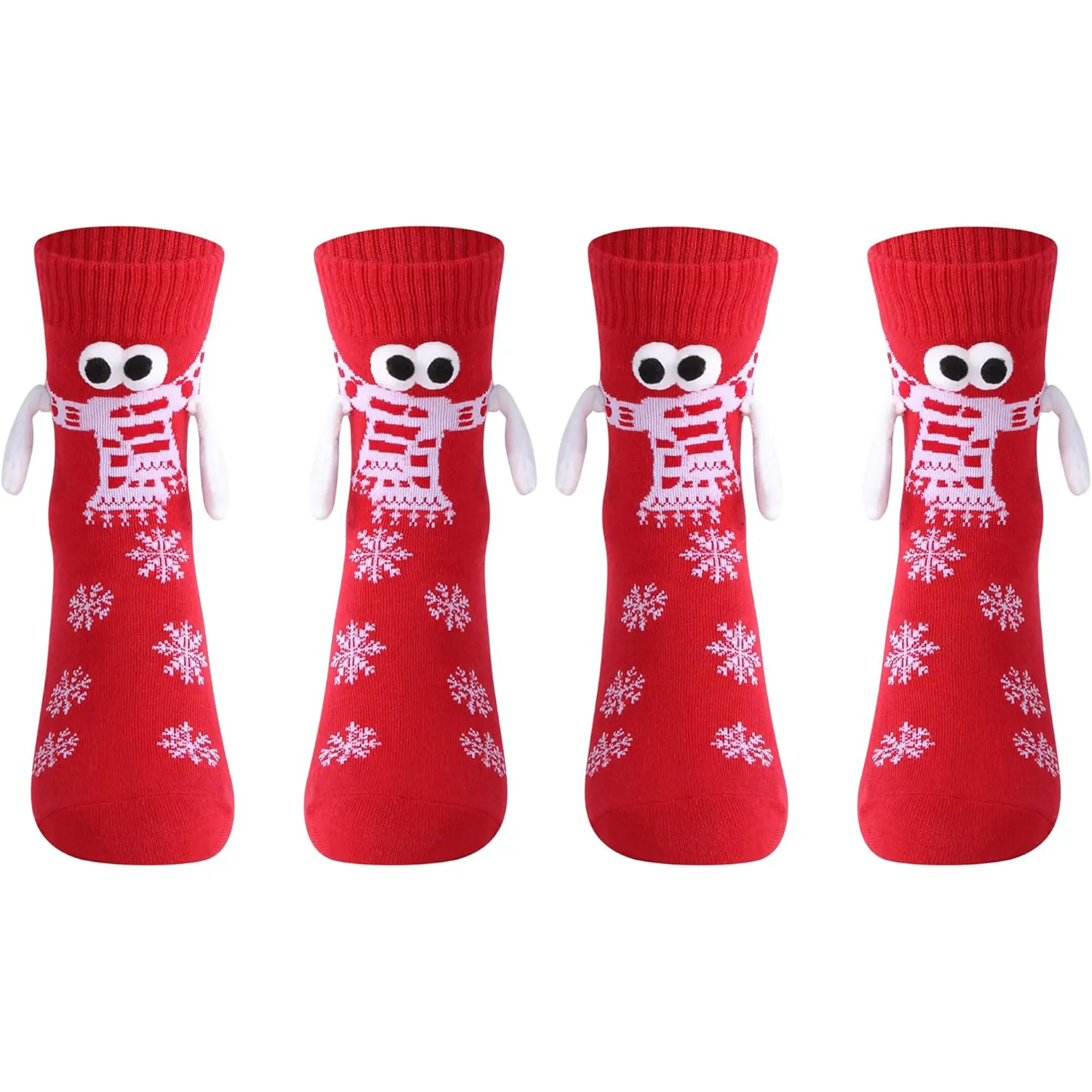 Red 3D Eye Snowflake *2