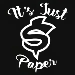 It's Just Paper Decal - Simple Text Design on Paper Product It's Just Paper Decal - Simple Text Design on Paper Product