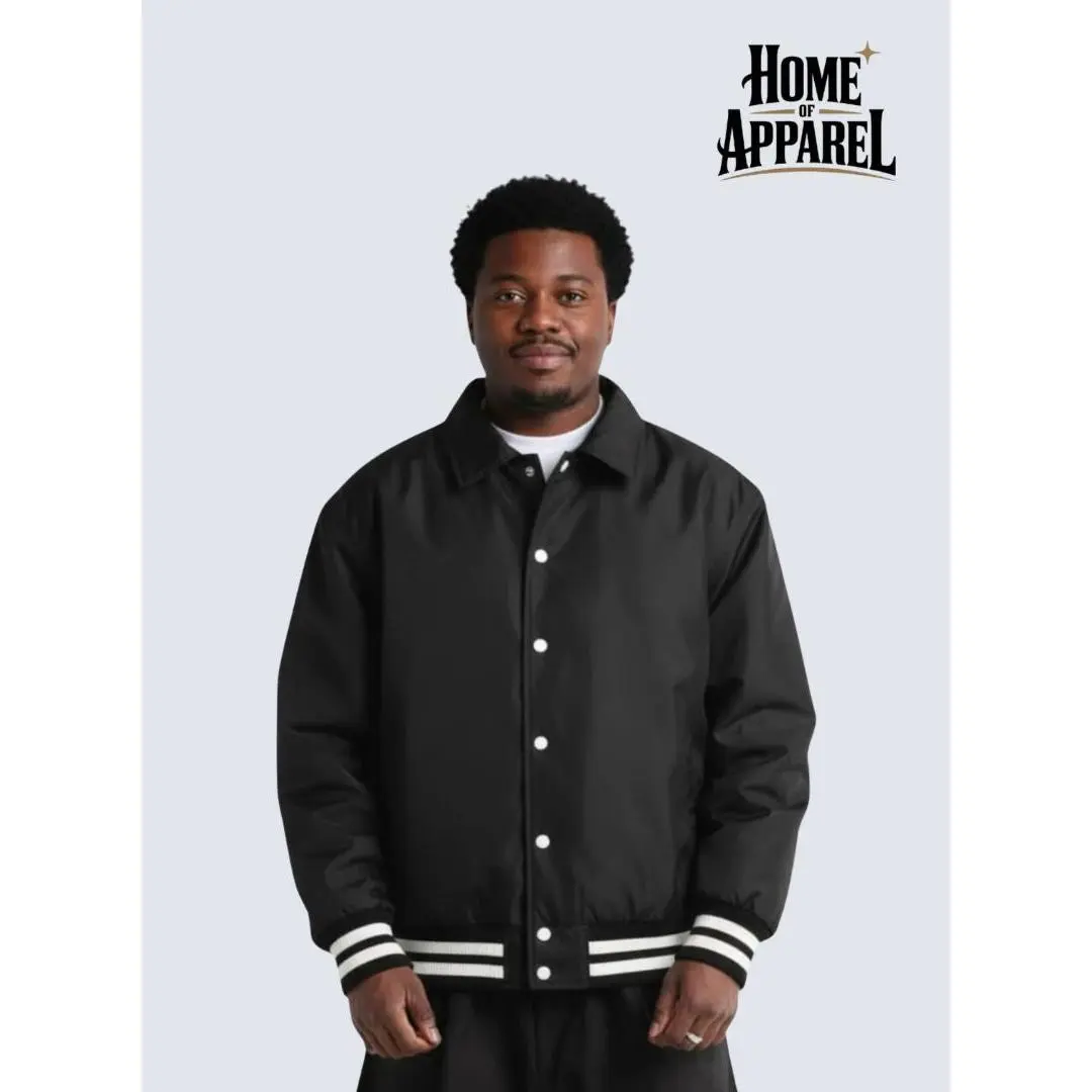 Shaka Wear Collared Varsity Jacket
