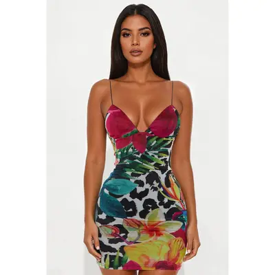 mimi ruffle micro mini dress Mimi Ruffle Micro Mini Dress - Black