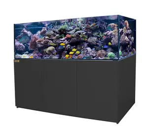 Coral Reef Aquarium 250 Gallon Ultra Clear Glass Tank with Integrated Sump System, 192 Gallon Tank & 58 Gallon Sump, Durable Stand, 3-Year Warranty, Classic Style, All-Included, Easy Install