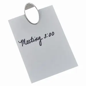Oval Paper Clip with Magnets, Nickel Plated 2 X 1.125"