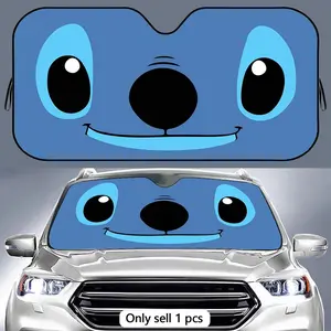 Funny Cartoon Eyes Smile Car Sun Shade – UV Block Windshield Cover, Heat Insulation Reflective Sun Visor for Car, SUV & Truck, Foldable Summer Interior Protection