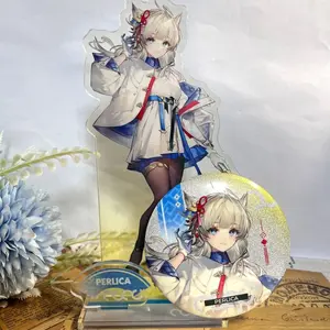 [2D flat] 3 pieces of Endfield acrylic statue ornaments, the latest game figurine display boards, office home desk decorations, cute design collectibles, suitable for anime enthusiasts, game lovers, birthday gifts, Valentine's Day gifts