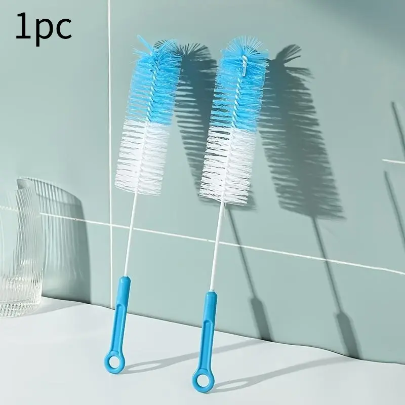 Long Handle Cup Brush, Brush for Thermos and Long Bottles, Bendable, Bottlewasher, Suitable for Cleaning Tableware and Cups in Home Kitchen
