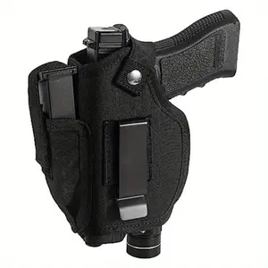 Built-in Laser Light IWB/OWB Concealed Carry Holster - Tactical Pistol Holster, Equipped with Magazine Pocket, Snap Closure, Compatible with Glock, Si