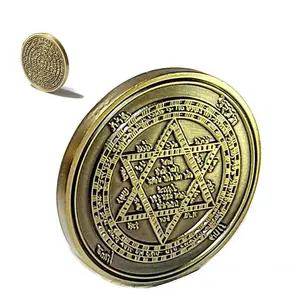 Sefer Raziel HaMalach Coin - Protection & Home Talisman with 72 Names of God