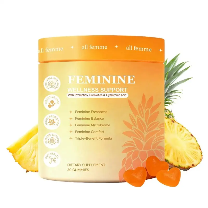 Flora Plus Vaginal Health Gummies, Advanced Vaginal Flora and pH Balance Support, Women's Daily Probiotic Gummies, 30 Gummies