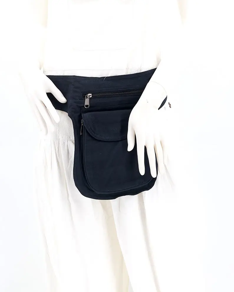 Handmade Cotton Waist Pack Fair Trade Festival Belt Bag