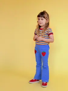 Strawberry Pocket Bell Bottom Pants