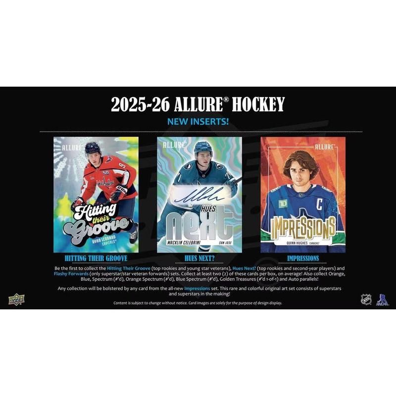 2025-26 Upper Deck Allure Hockey Hobby Trading Cards