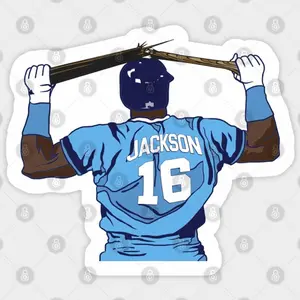 Bo Jackson Bat Break Custom Decal - High-Adhesive Premium Vinyl Sticker, Office Stationery Iconic Sports Legend Moment Label ZN5, High Adhesive Stickers