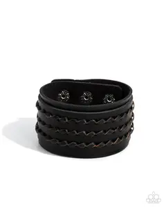 Western Twist - Black Bracelet