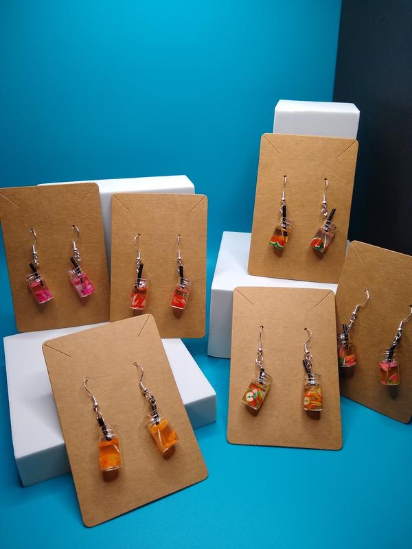 Boba Tea Earrings