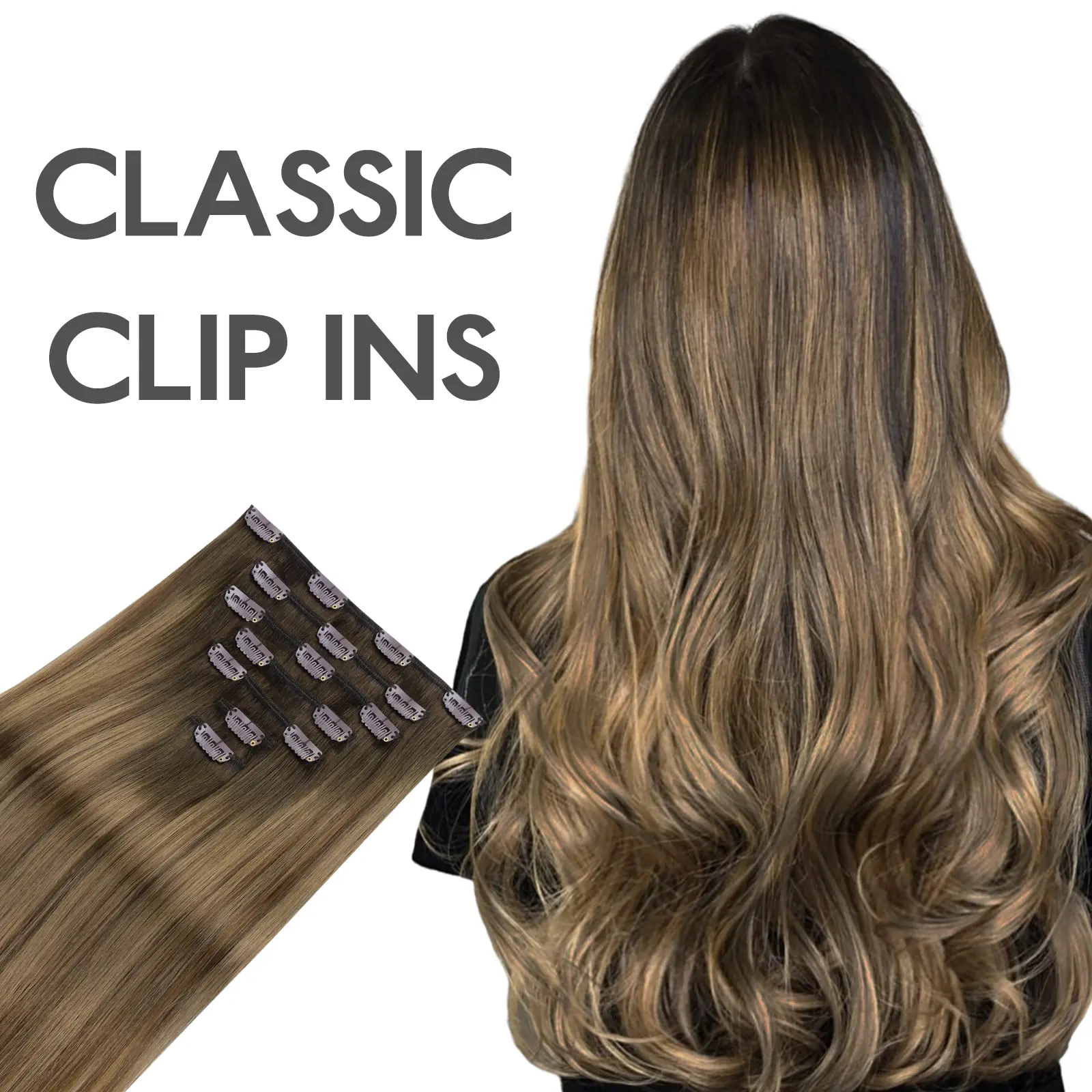 #4/14/5 Ash Brown to Chocolate Highlighted Blonde