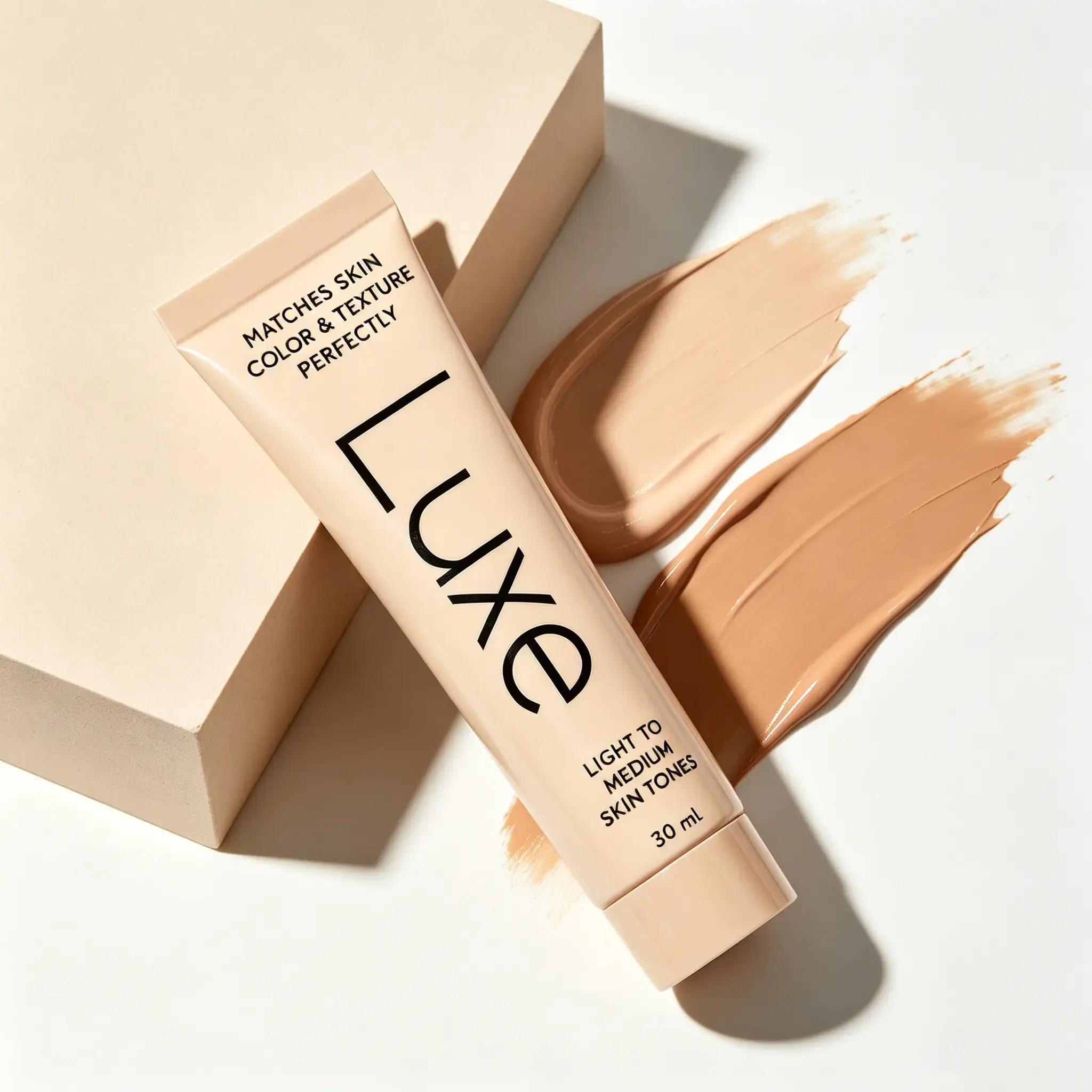 Women's Color Changing Cosmetic Foundation - Instantly Adapts to Skin Tone - Lightweight, Moisturizing, Blendable - 12-Hour Wear - Natural Dewy Finish - Light-to-Medium/Medium Dark-to-Dark Coverage - Daily Use, Makeup