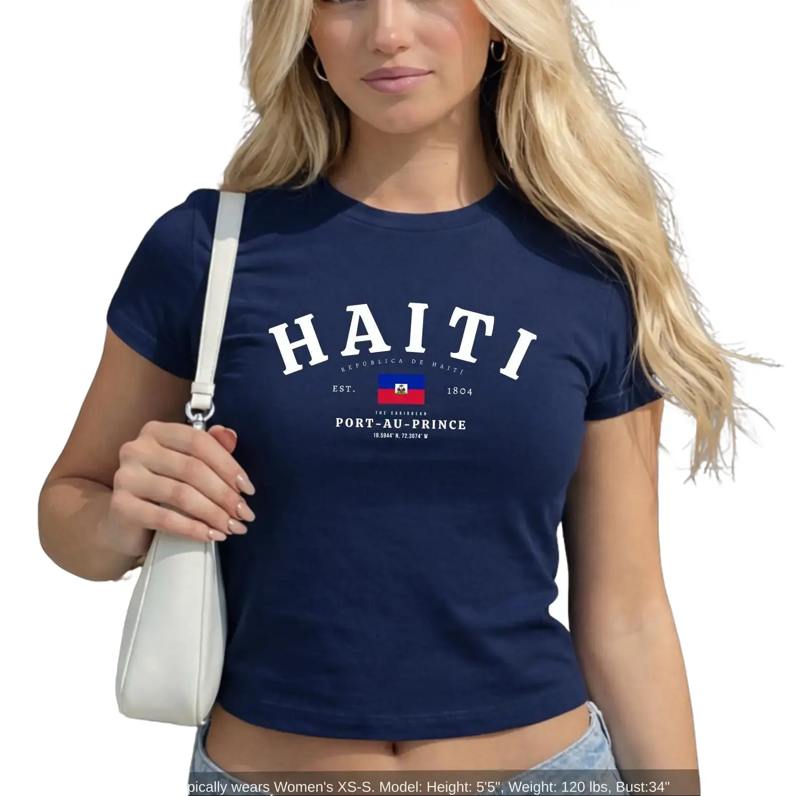 Haiti Baby Tee, Haïti Flag Shirt