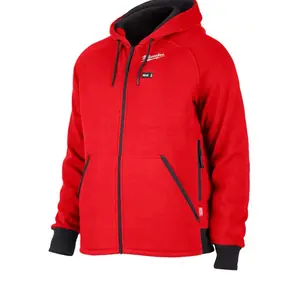 Milwaukee 306R-20S Heated Jacket Hoodie RED Size Medium M12 Hoodie-Only Battery Charger Not Include it