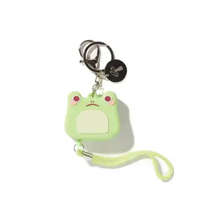 Moss the Frog Personal Safety Alarm | Portable Mini Keychain Alarm with Pin Activation, USB-C Charging, Loud Security Siren - Cute Silicone Character Keychain Charm for Bag, Keys & More - Ideal for Outdoor Safety