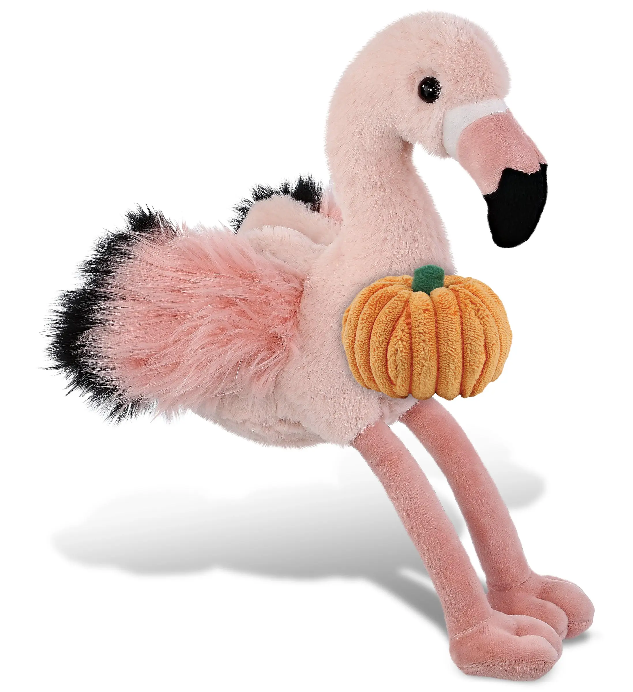 PLUSH PUMPKIN - SUPER-SOFT PLUSH - ROSE FLAMINGO 8.5"