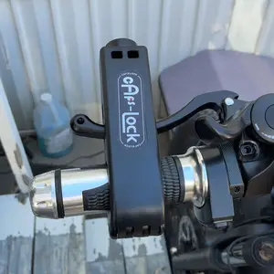 Heavy-Duty Anti-Theft Bike & Motorcycle Handle Lock - Motorcycle-style design with Mechanical Knob Dial, Cut-Resistant, Compatible with Bicycle and Motorcycle Handlebars - Secure Cycling and Motorcycle Security Lock, Bike Lock, Sleek Glossy Finish