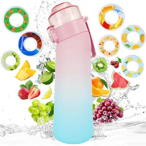 650ML Scent Water Bottle with Air Water Flavour Pod,Fruit Fragrance Water Bottle Suitable for Outdoor Sports  Reusable
