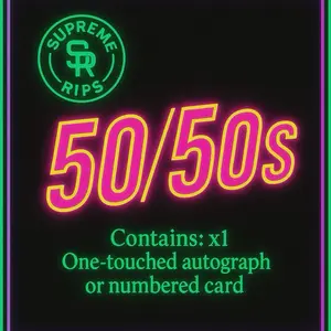 50/50 Autos & numbered sports card
