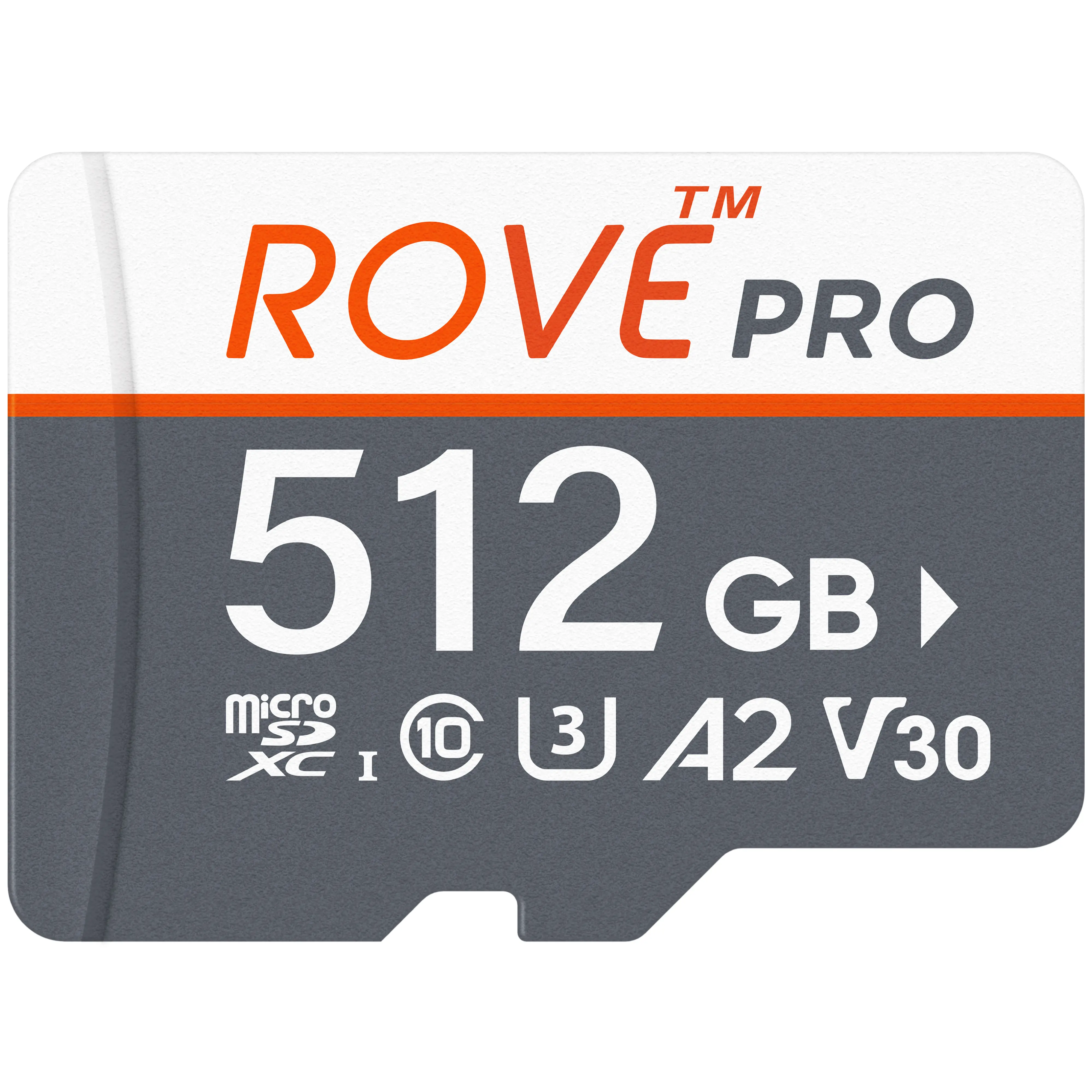 ROVE PRO microSD Card with Full-Size SD Adapter, 128GB / 256GB / 512GB ROVE PRO microSD Card with Full-Size SD Adapter, 128GB / 256GB / 512GB