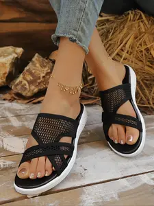 Comfortable Casual Gingham Slip-On Shoes, Lightweight Soft Rubber Sole Design, Perfect for Outdoor Play & Daily Wear, All-Season Footwear