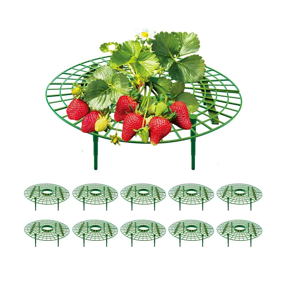 10 Pack Strawberry Supports, strawberry holder plants live for planting,Strawberry Growing Frame,Strawberry Trellis for Keeping Fruit Elevated to Avoid Ground Rot, Strawberry Support Rack, Plant Holders