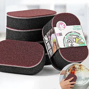1PC Sponge Wiper Eraser Rust Remover Brush Dish Pot Cleaner Emery Descaling Rub Pots Kitchen Cleaning Gadgets